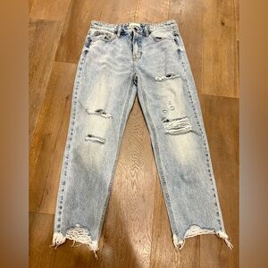 Altar’D State Distressed Light Blue Jeans